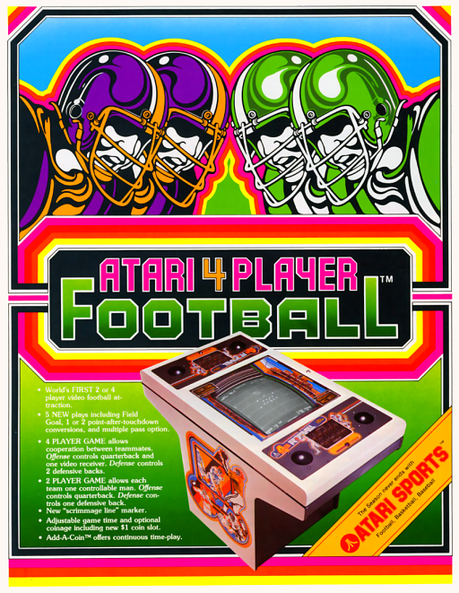 Atari Football (4 players) MAME2003Plus Game Cover